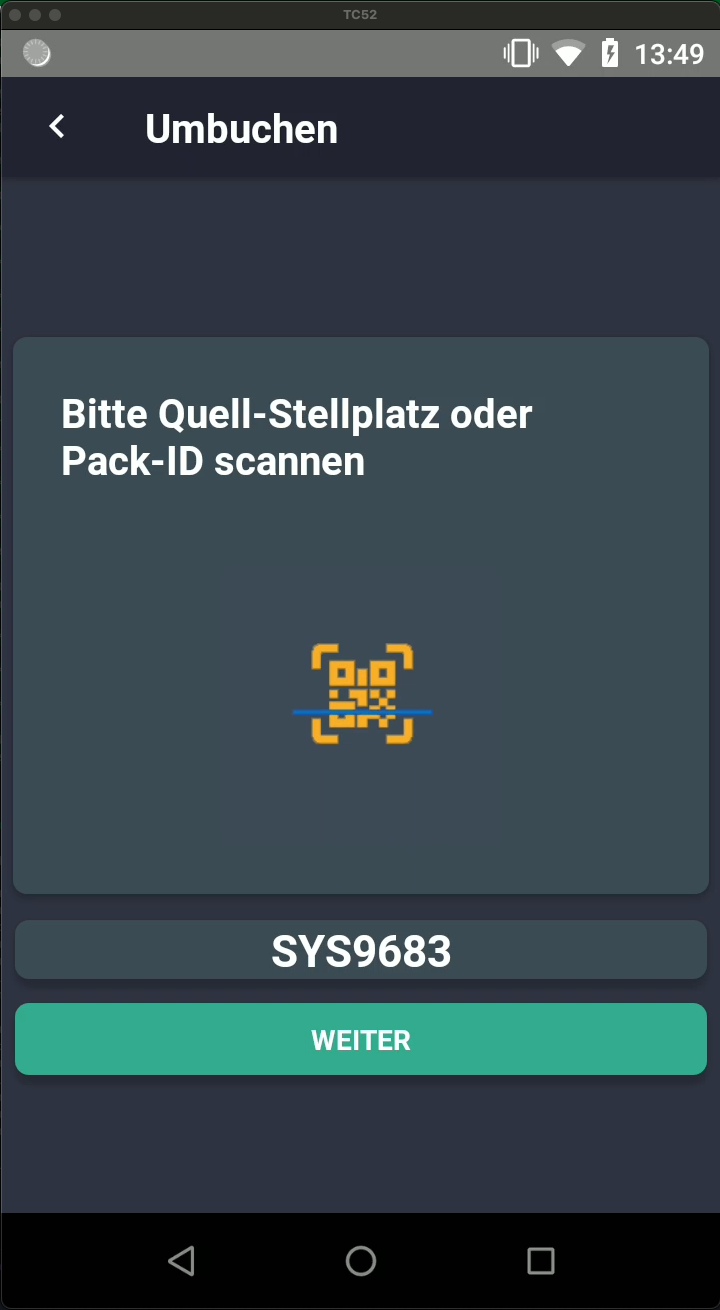 Screenshot: SYS9683 erfolgreich gescannt