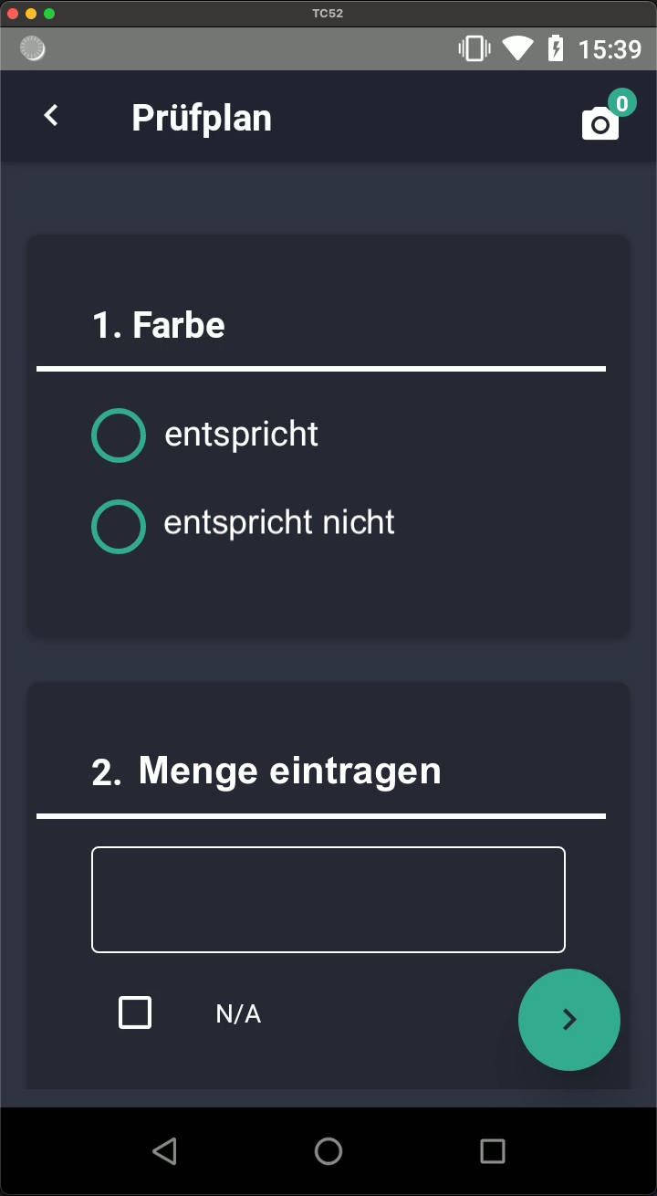 Wareneingang Prüfplan